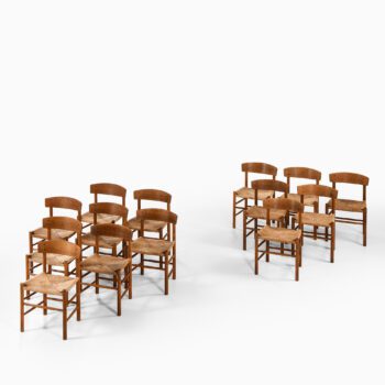 Børge Mogensen dining chairs model J39 at Studio Schalling
