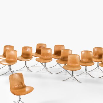 Poul Kjærholm PK-9 dining chairs at Studio Schalling