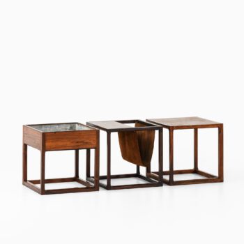 Kai Kristiansen side tables in rosewood at Studio Schalling