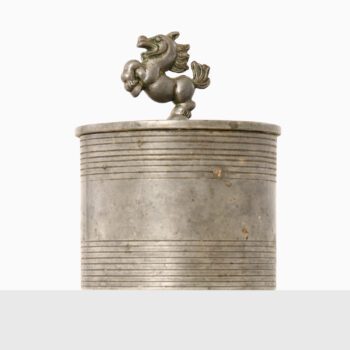 Sylvia Stave jar in pewter by C.G. Hallberg at Studio Schalling