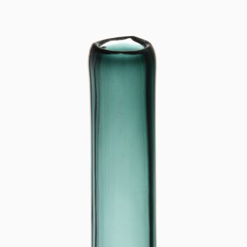 Pair of tall glass vases by Bengt Orup at Studio Schalling