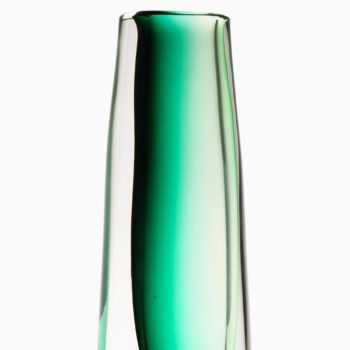 Vicke Lindstrand glass vase by Kosta at Studio Schalling