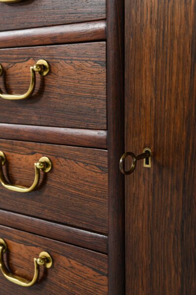 Ole Wanscher sideboard in rosewood and brass at Studio Schalling