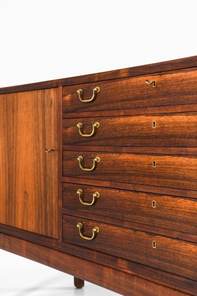 Ole Wanscher sideboard in rosewood and brass at Studio Schalling