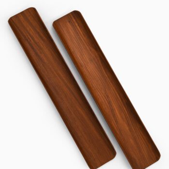Johnny Mattsson trays in teak by Upsala Slöjd at Studio Schalling
