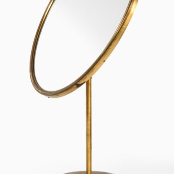 Josef Frank table mirror in brass and teak at Studio Schalling