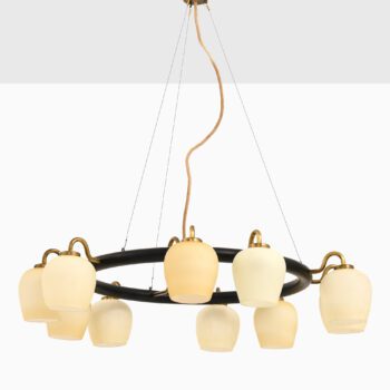 Vilhelm Lauritzen ceiling lamp with glass at Studio Schalling
