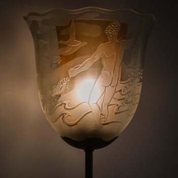 Bo Notini floor lamp model by Glössner & Co at Studio Schalling
