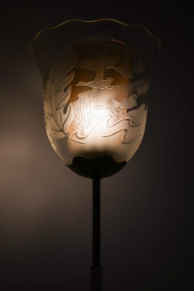 Bo Notini floor lamp model by Glössner & Co at Studio Schalling