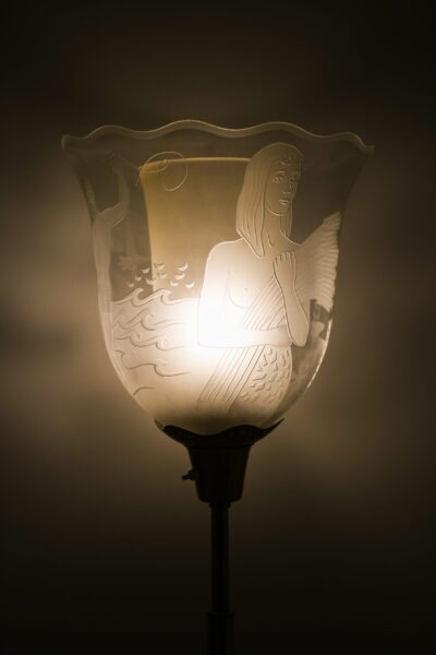 Bo Notini floor lamp by Glössner & Co at Studio Schalling