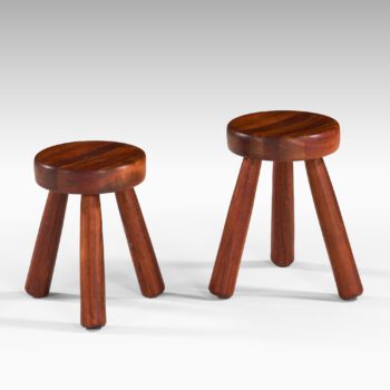 Ingvar Hildingsson stool in jatoba wood at Studio Schalling