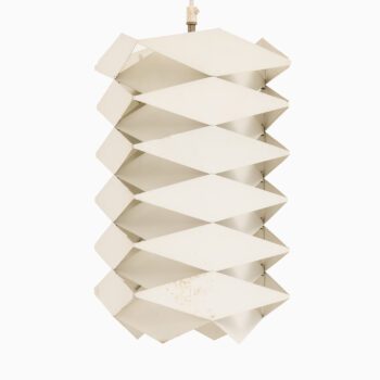Ceiling lamp in white lacquered metal at Studio Schalling