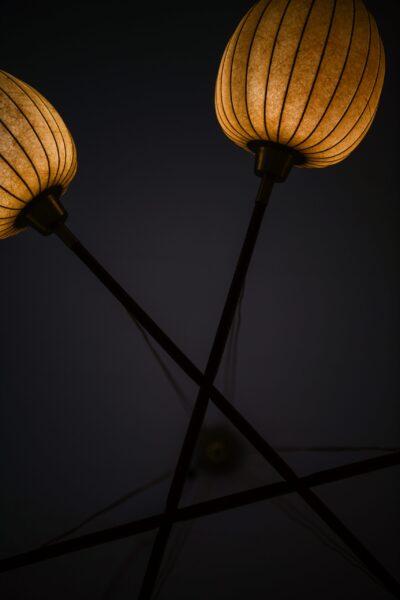 Hans Bergström ceiling lamp in teak at Studio Schalling