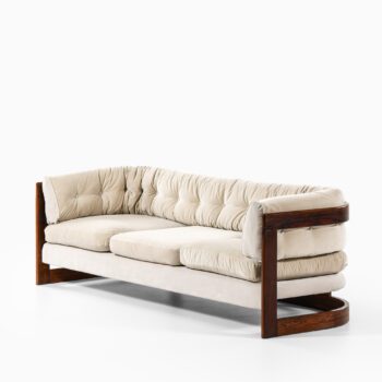 Lennart Bender sofa in rosewood and velvet at Studio Schalling