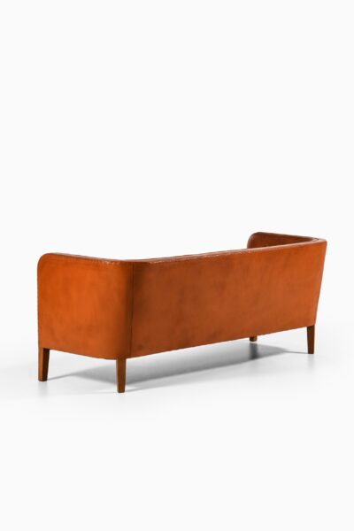 Jacob Kjær sofa in patinated leather at Studio Schalling