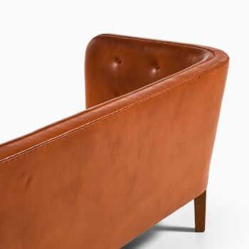 Jacob Kjær sofa in patinated leather at Studio Schalling