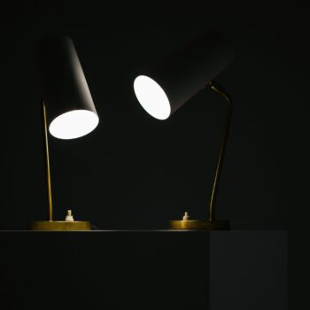 Böhlmarks table lamps in brass at Studio Schalling