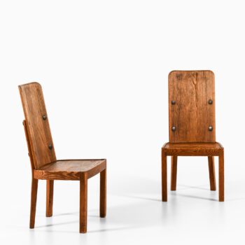 Axel Einar Hjorth side chairs model Lovö at Studio Schalling