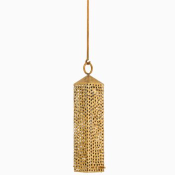 Pierre Forsell hanging lantern in brass at Studio Schalling