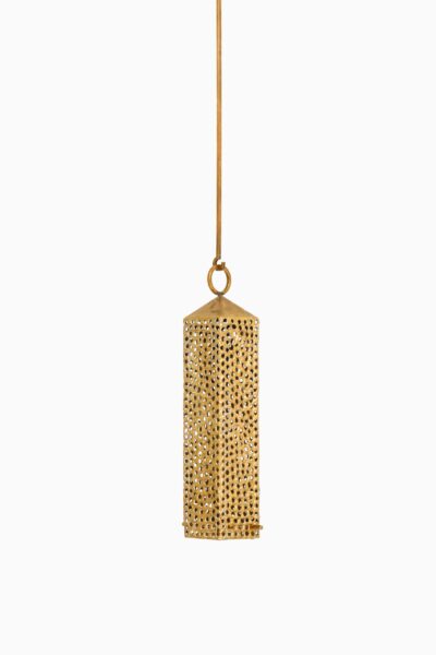 Pierre Forsell hanging lantern in brass at Studio Schalling