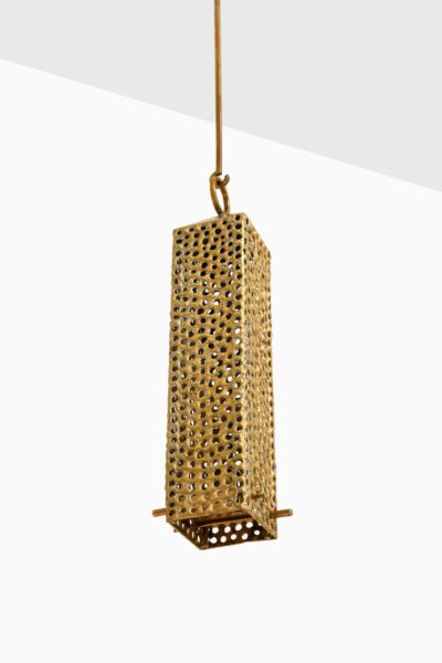 Pierre Forsell hanging lantern in brass at Studio Schalling