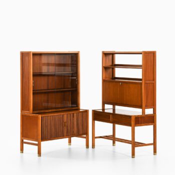 Carl-Axel Acking cabinets in walnut and brass at Studio Schalling
