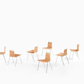 Poul Kjærholm PK-1 dining chairs at Studio Schalling