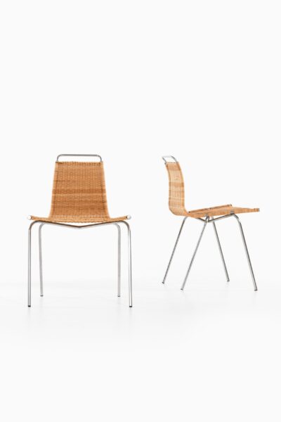 Poul Kjærholm PK-1 dining chairs at Studio Schalling