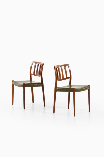 Niels O. Møller dining chairs model 83 at Studio Schalling