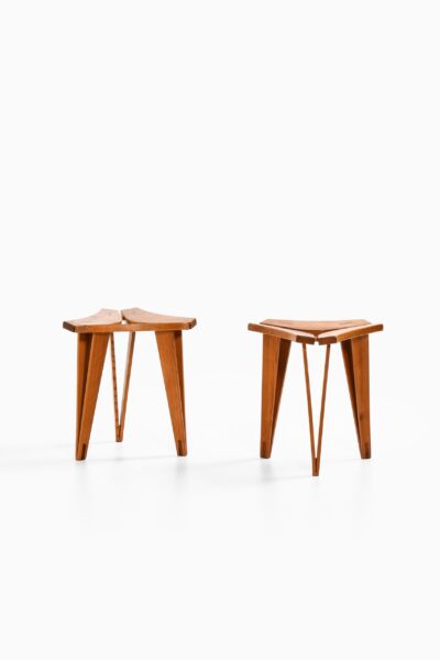 Edvard Wilberg stools in oregon pine at Studio Schalling