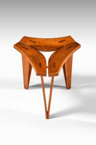 Edvard Wilberg stools in oregon pine at Studio Schalling