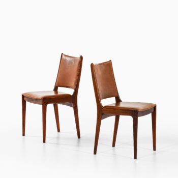 Johannes Andersen dining chairs in rosewood at Studio Schalling