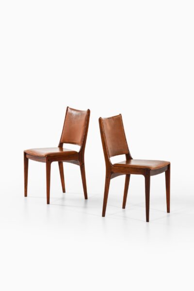 Johannes Andersen dining chairs in rosewood at Studio Schalling