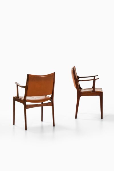 Johannes Andersen dining chairs in rosewood at Studio Schalling