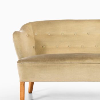 Flemming Lassen sofa in velvet mohair fabric at Studio Schalling