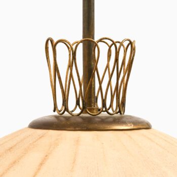 Ceiling lamp in brass and shade at Studio Schalling