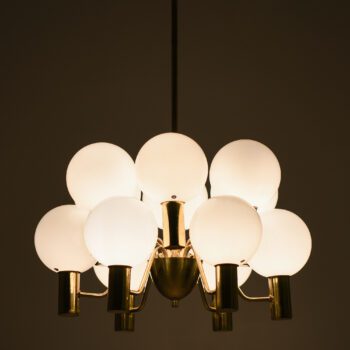Hans-Agne Jakobsson ceiling lamp in brass at Studio Schalling