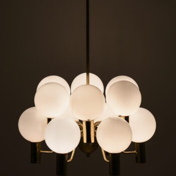 Hans-Agne Jakobsson ceiling lamp in brass at Studio Schalling