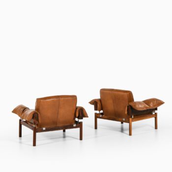 Percival Lafer easy chairs in rosewood at Studio Schalling