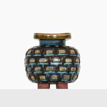 Wilhelm Kåge ceramic vase model Farsta at Studio Schalling