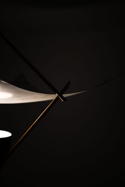 Angelo Lelii ceiling lamp model Vela at Studio Schalling