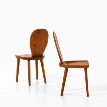 Carl Malmsten dining chairs model Skedblad at Studio Schalling