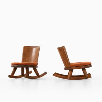 Rocking chairs in pine by Steneby at Studio Schalling
