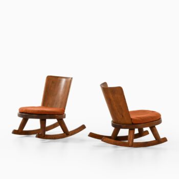 Rocking chairs in pine by Steneby at Studio Schalling