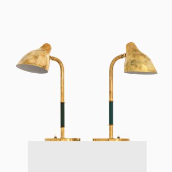 Vilhelm Lauritzen table lamps in brass at Studio Schalling