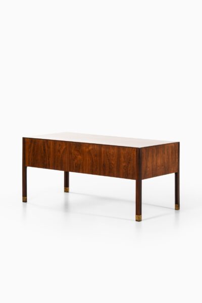 Ole Wanscher desk in rosewood and brass at Studio Schalling