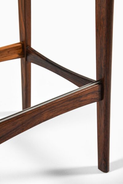 Knud Bent bar stools in rosewood and leather at Studio Schalling