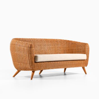 Rattan sofa by unknown designer at Studio Schalling