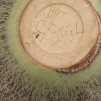 Stig Lindberg ceramic bowl by Gustavsberg at Studio Schalling