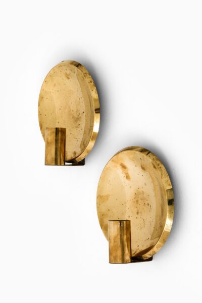 Wall candlesticks in brass by Colseth at Studio Schalling